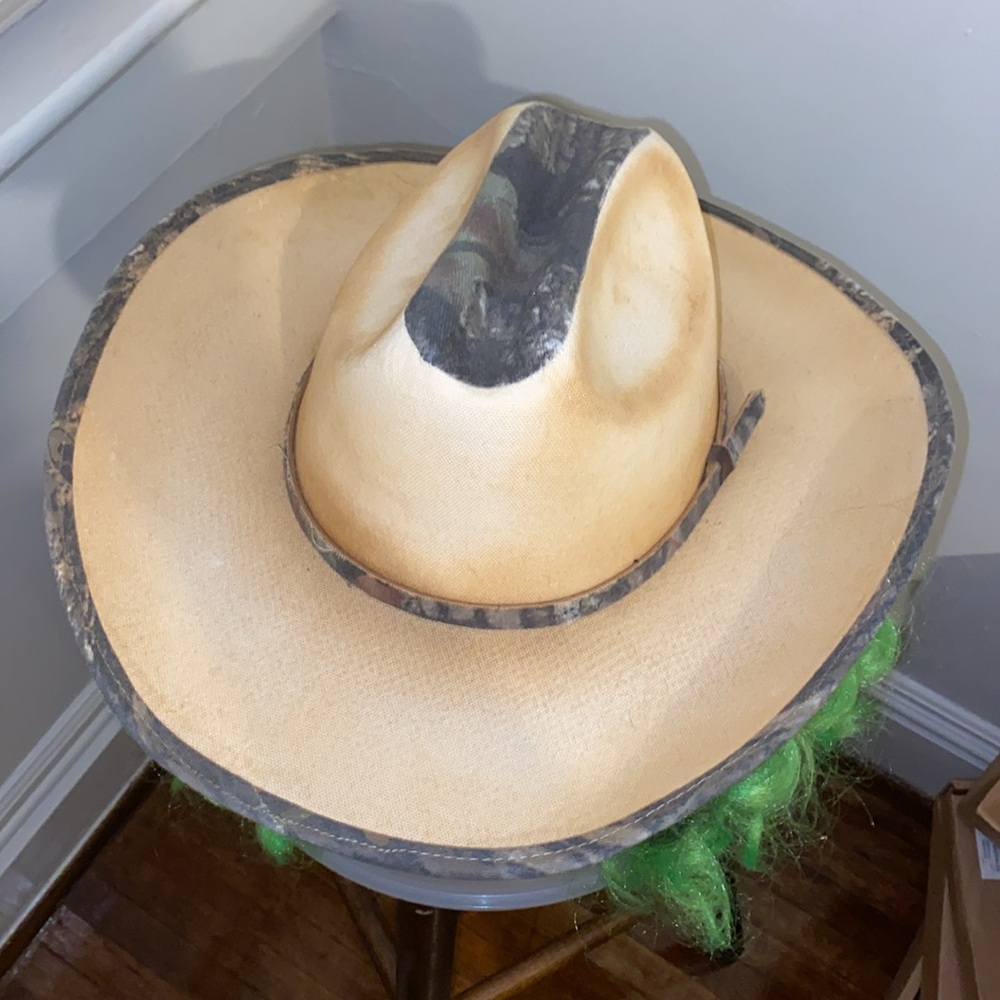 Cream Green color Double S brand Western Cowboy style Hat, in great condition - Picture 12 of 12